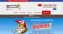 Desktop Screenshot of advancedbasementsystems.net